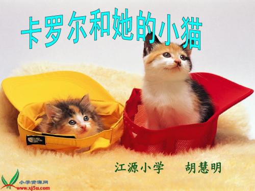 人教版小学二年级语文下册8卡罗尔和她的小猫PPT