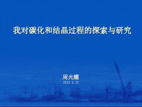我对碳化和结晶过程的探索与研究(周光耀)