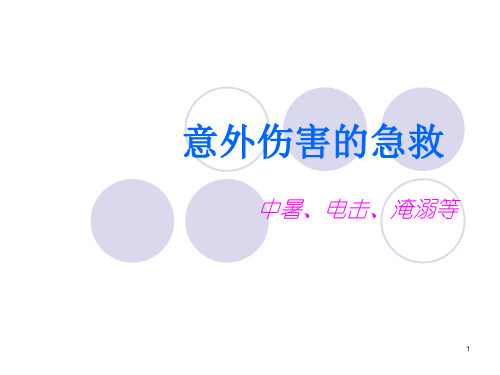 中暑、电击、淹溺等PPT课件