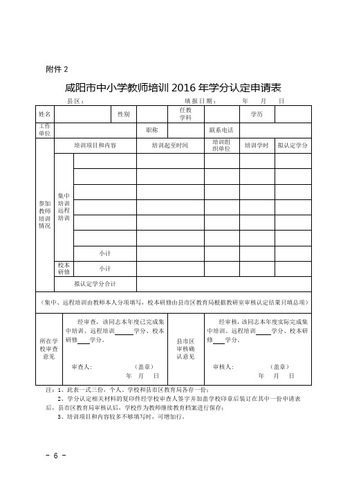 2016年学分认定附件2-4