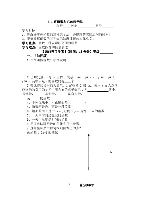 5.1.1直函数与它的表示法