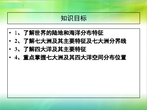 中图版地理八年级上册1.2《海陆分布》课件2(共35张PPT)