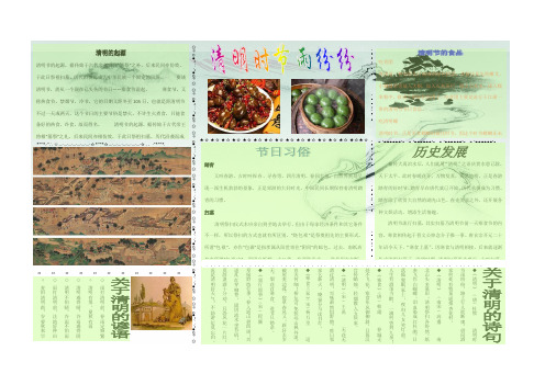 清明节电子小报