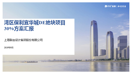 湾区保利宜华城DE地块30%方案汇报文本20190924