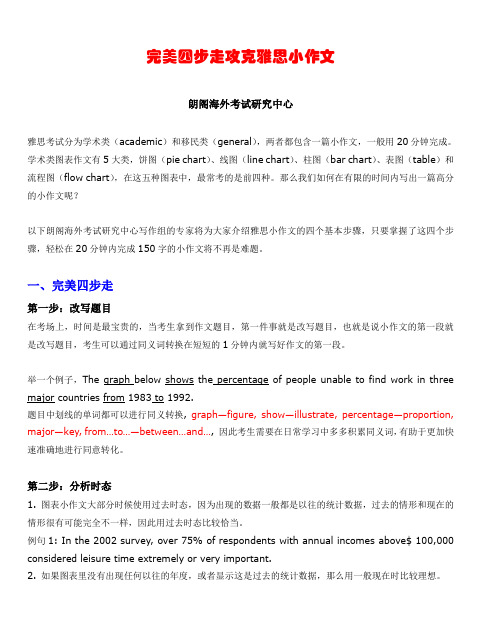 完美四步走攻克雅思小作文