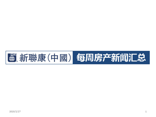 房产新闻汇总PPT课件