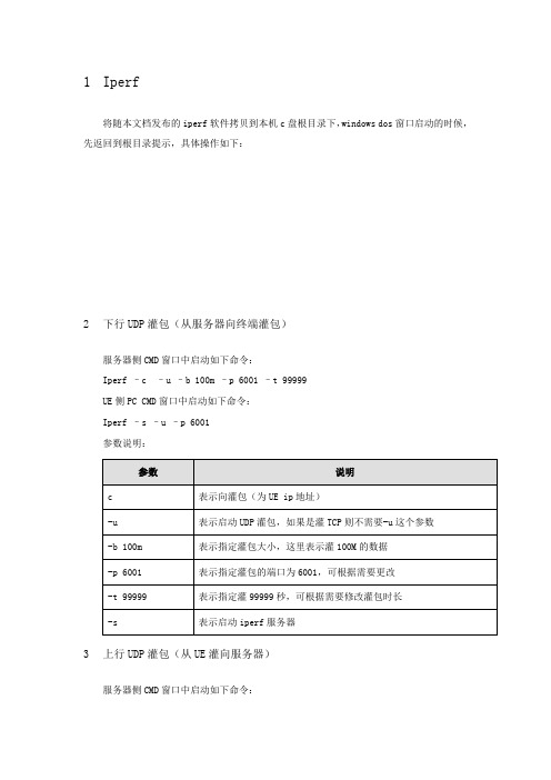 Iperf灌包操作指导