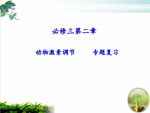 人教版生物必修三《动物激素的调节》专题复习完美课件