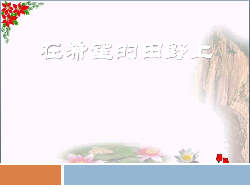 《在希望的田野上》精品 课件 