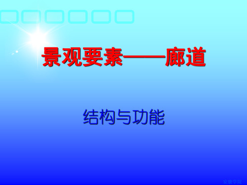 02景观要素——廊道
