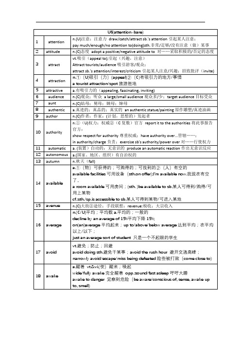 高考词汇3500+配套练习 Day 6