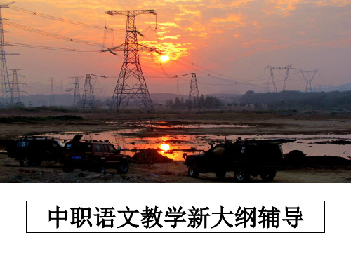 最新中职语文教学新大纲辅导课件PPT