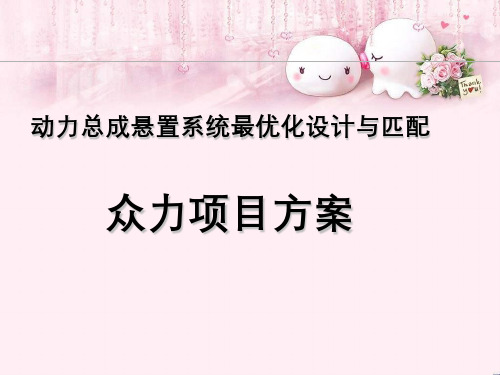 动力总成悬置系统最优化设计和匹配众力项目方案