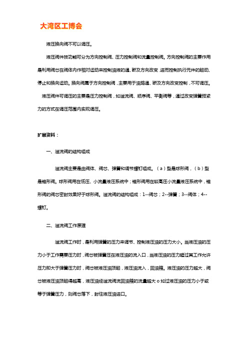 液压手动阀怎么调压力