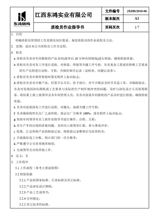 质检、终检员作业指导