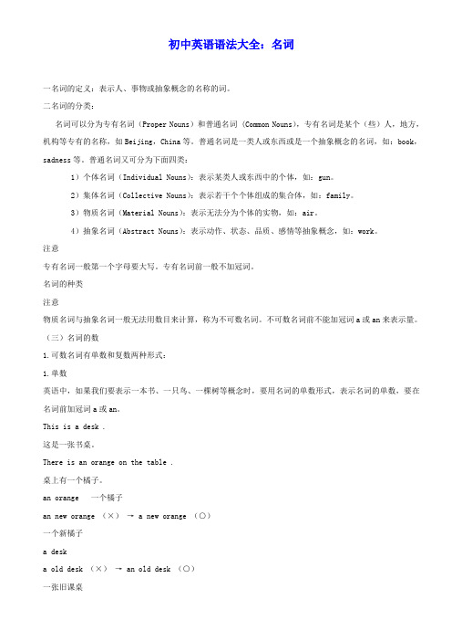 2马心同-初中英语语法大全：名词