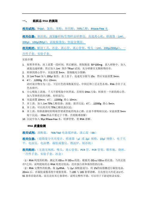 整个基因克隆实验流程(完整)