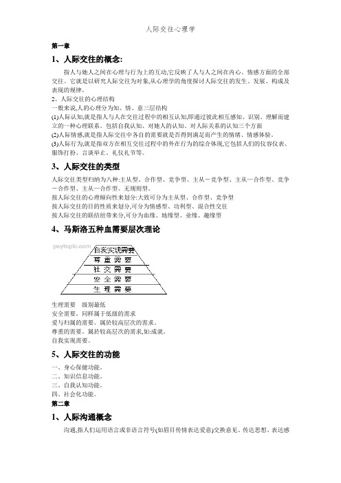 人际交往心理学