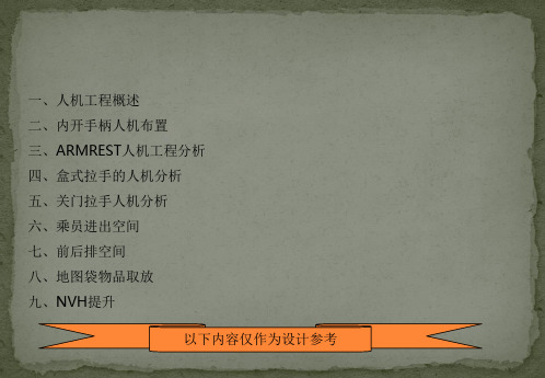 门护板人机工程培训