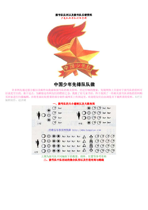 鼓号队队列以及鼓号队乐谱资料