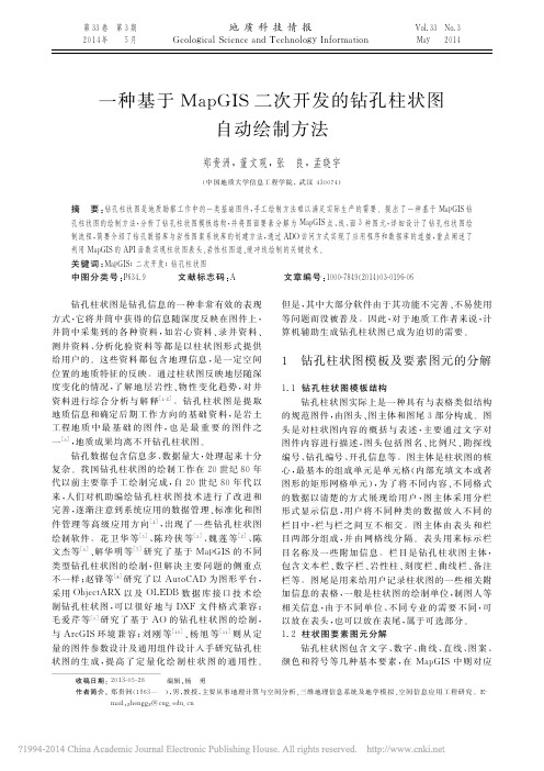 一种基于MapGIS二次开发的钻孔柱状图自动绘制方法_郑贵洲