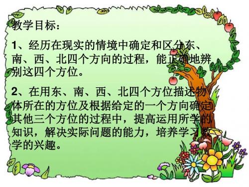 二年级数学认识东南西北1