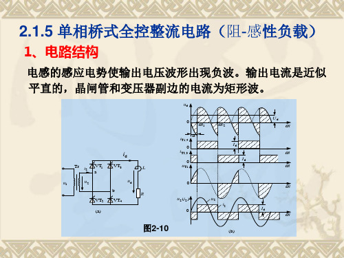 2.1.5 单相桥式全控整流电路(阻-感性负载)