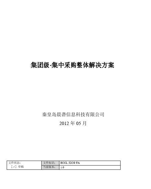 集团级-集中采购整体解决方案