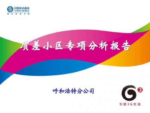 质差小区专项分析报告
