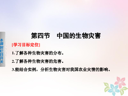 2017_2018学年高中地理第二章中国的主要自然灾害2.4中国的生物灾害课件中图版选修52018050818
