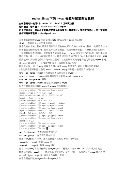 redhat linux下的mysql安装与配置图文教程
