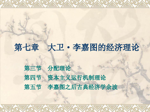 第七章_大卫·李嘉图的经济理论