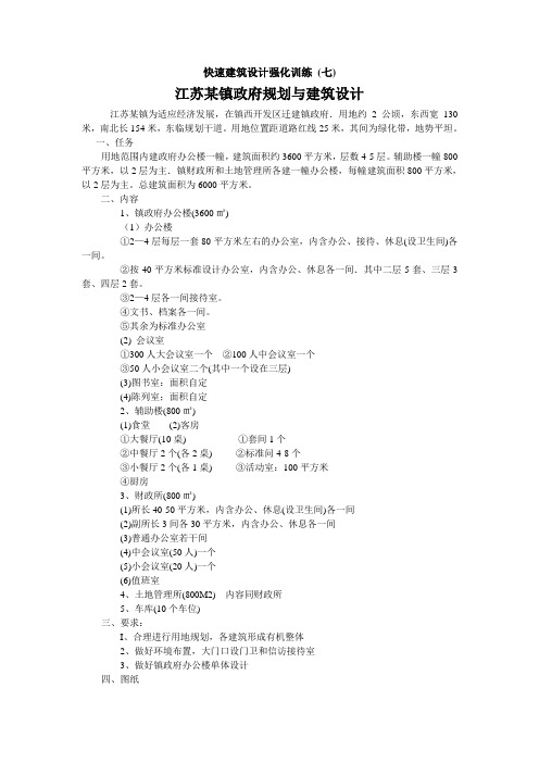 快速建筑设计强化训练