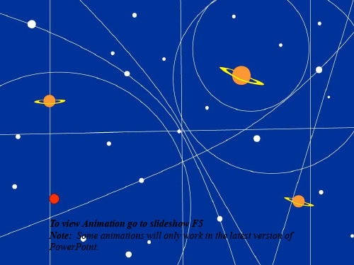 行星轨道动画ppt模板
