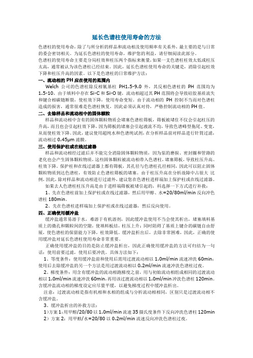 色谱柱保护