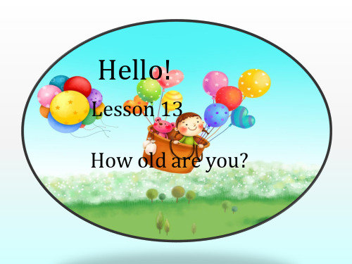 四年级英语下册课件-Lesson 13 How Old Are You（44）-冀教版