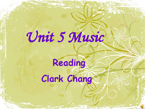 人教版高中英语新课标必修二Unit5-Reading