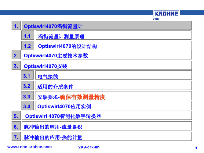 KROHNE(4070C)全介绍