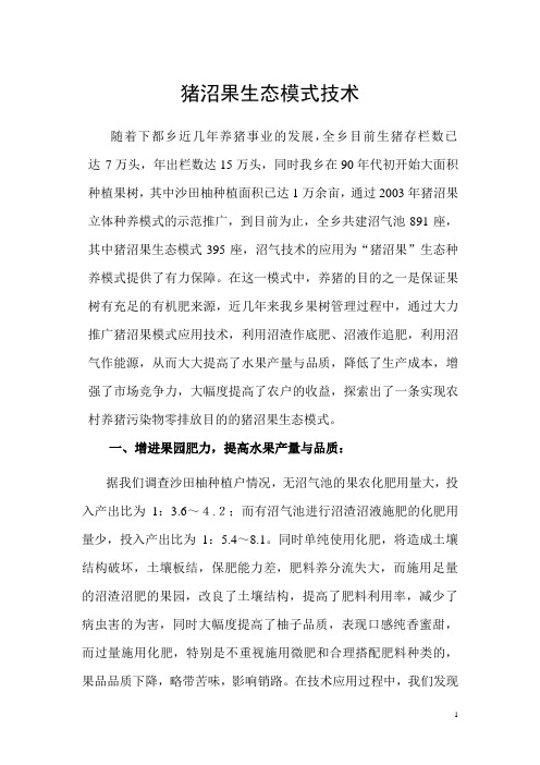 下都乡猪沼果应用技术