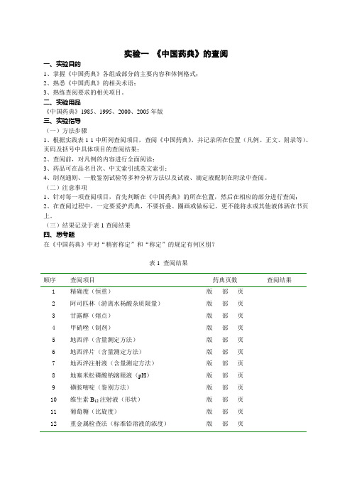 药物分析实验ok