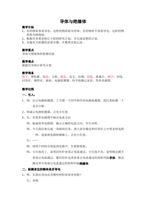 导体与绝缘体