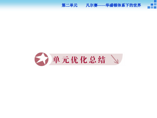 历史人教版选修3 第二单元 凡尔赛——华盛顿体系下的世界 课件