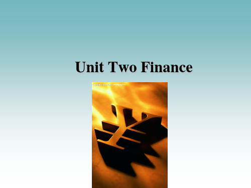 Unit 2 Finance