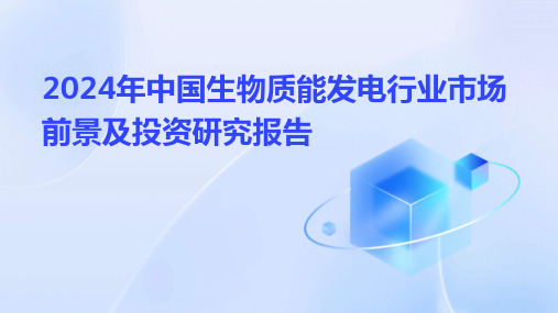 2024年中国生物质能发电行业市场前景及投资研究报告