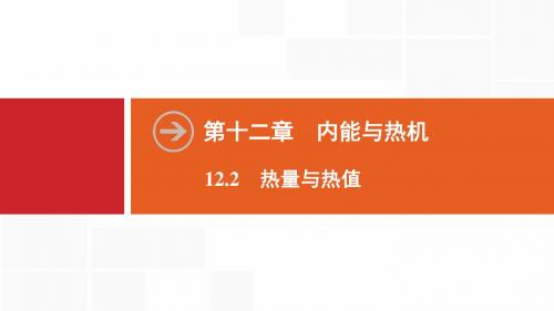 新沪粤版物理九年级上册同步课件：第12章  12.2 热量与热值