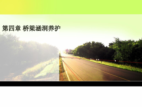 高等级公路养护与管理——桥梁涵洞的养护