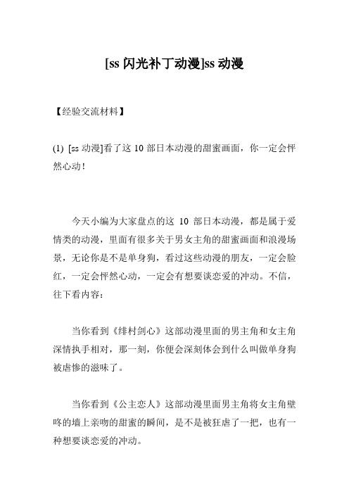 [ss闪光补丁动漫]ss动漫