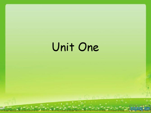 跨文化交际-Unit_1