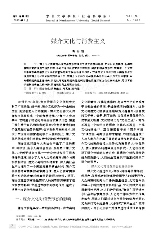 媒介文化与消费主义