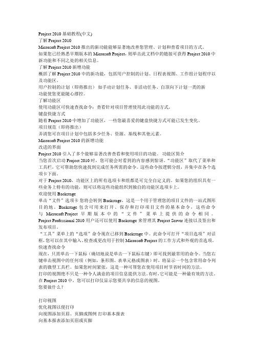 project 2010项目管理从新手到高手
